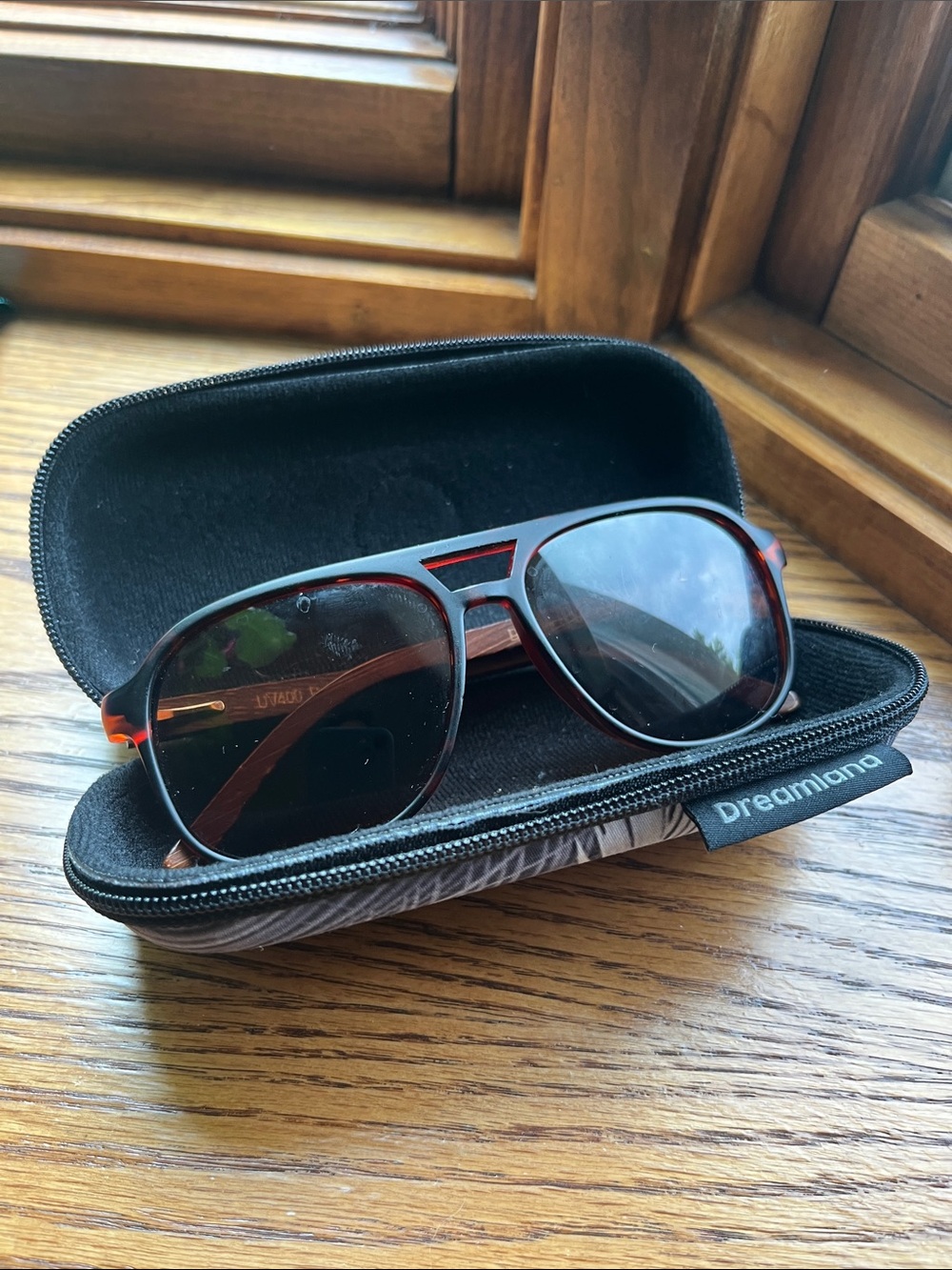 Men's Polarized Aviator Sunglasses - Tortoiseshell Brown